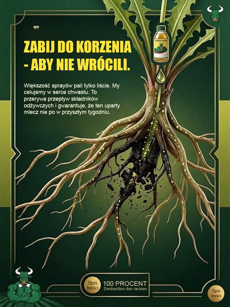 ✅👍Najlepszy profesjonalny koncentrat środka chwastobójczego: 1 nakrętka wystarcza na 1000 m² – widoczne po 3 godzinach i potrójna gwarancja zwrotu pieniędzy!