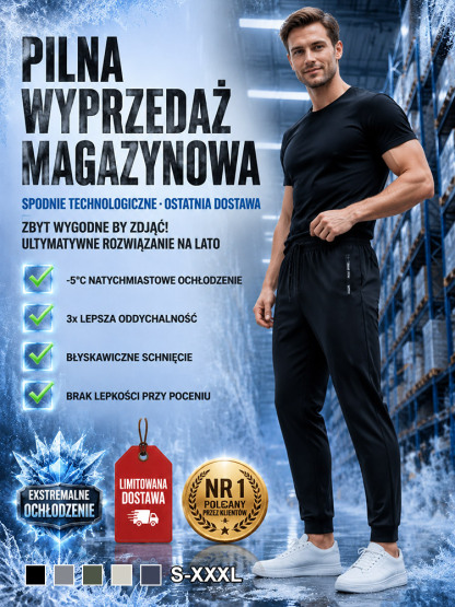 Męskie letnie lekkie spodnie z jedwabiu lodowego丨Zjedź o 10°C w dół! Spodnie jak klimatyzacja丨Odpowiednie dla każdego typu sylwetki
