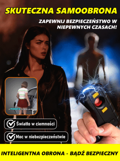 Przenośny paralizator łukowy do samoobrony