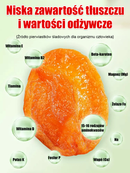 Suszone złote morele bez pestek - naturalna przekąska owocowa