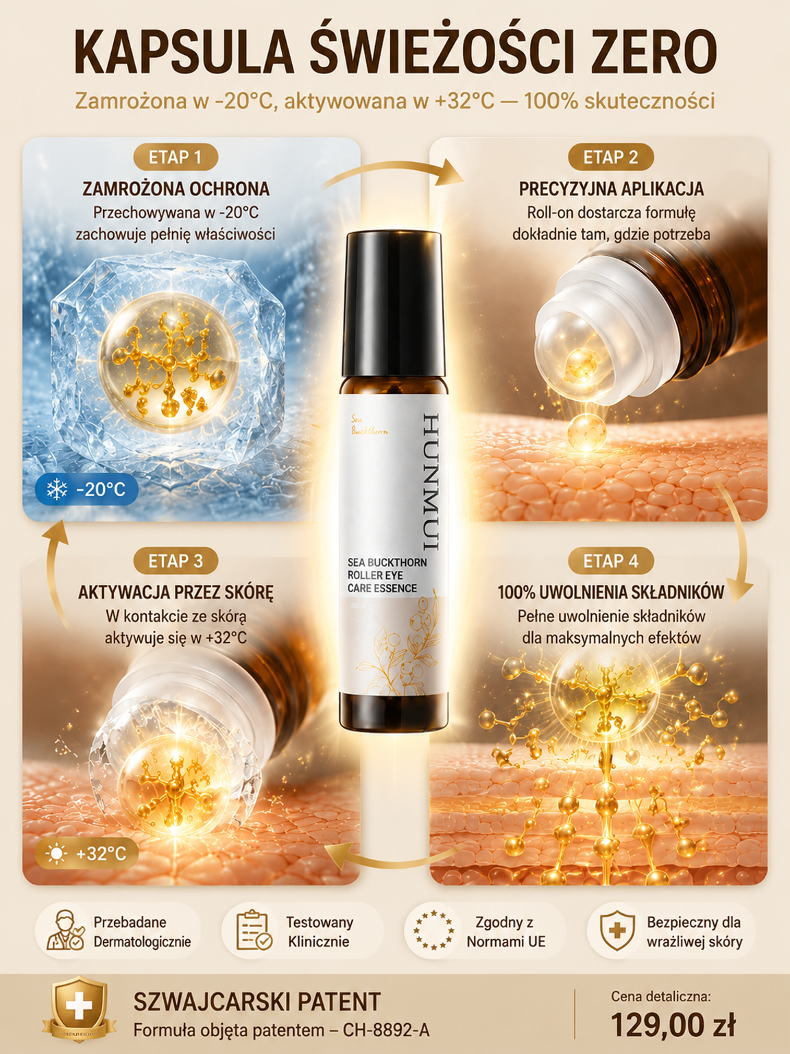Natychmiastowe serum przeciwzmarszczkowe w kulce
