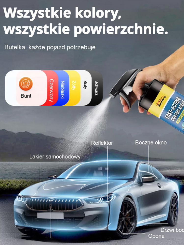 RAYHONG Zestaw do nano-powłoki samochodowej