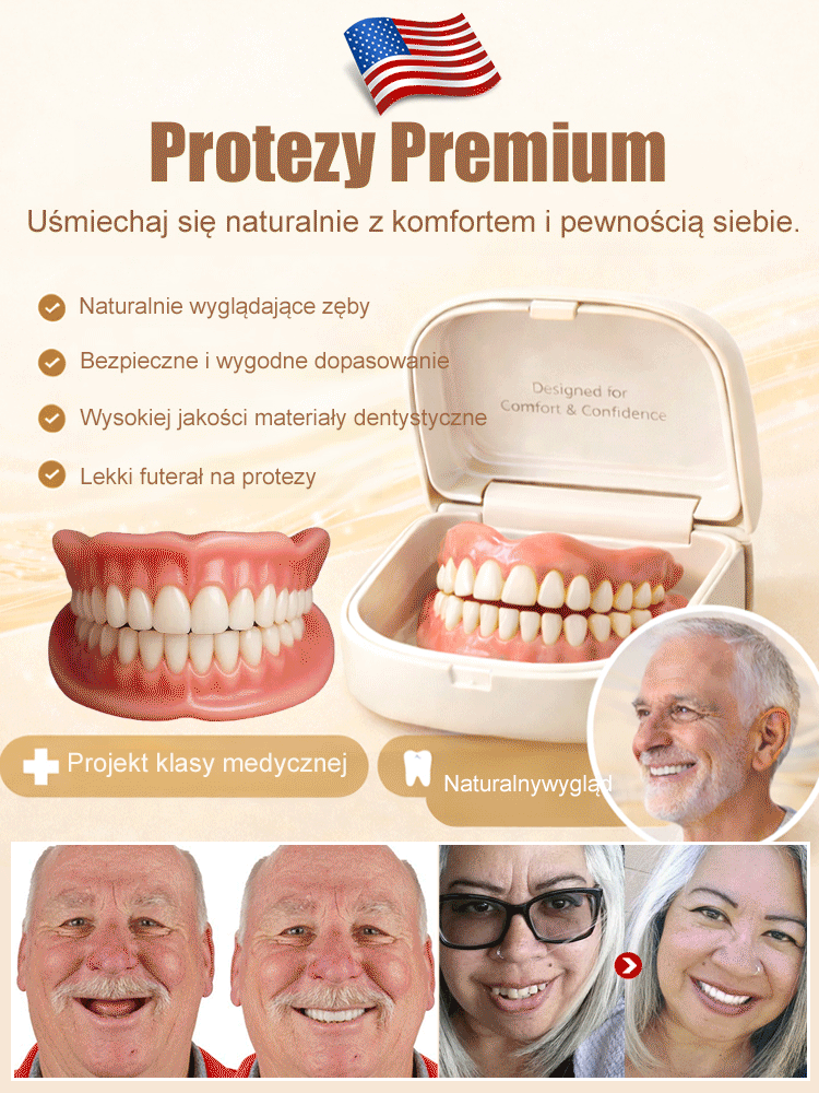 【W zestawie przenośne etui stomatologiczne】Odzyskaj uśmiech dzięki protezie