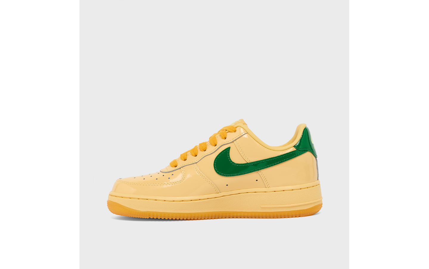    New Sold Out Nithtke Wmns Air Force 1 Low Patent Leather "Topaz Gold"