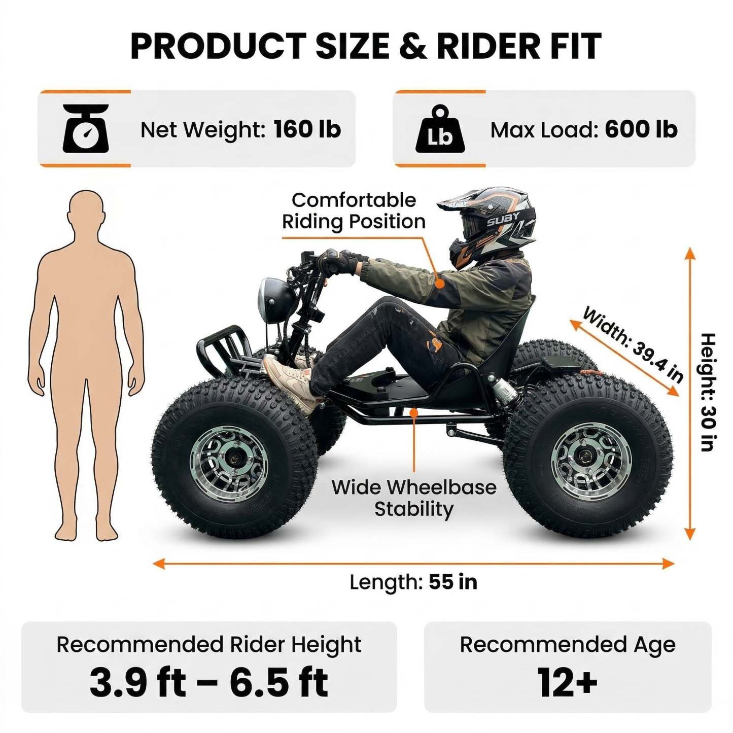 Adults & Kids Electric Off-Road Go Kart