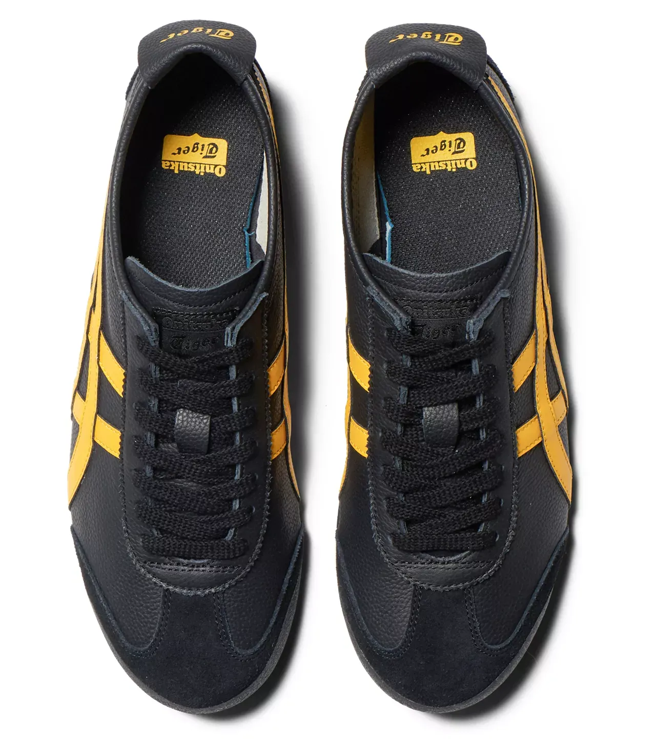 Onitthtsuka Tiger Mexico 66 D4J2L-9059 Mens Black Leather Lifestyle Sneakers Shoes