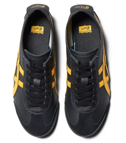 Onitthtsuka Tiger Mexico 66 D4J2L-9059 Mens Black Leather Lifestyle Sneakers Shoes