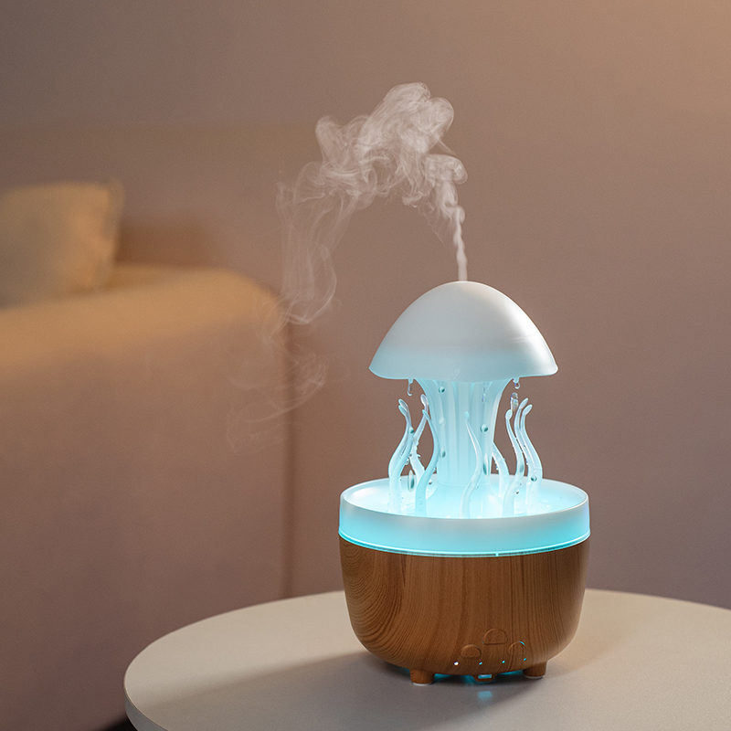 Newmelo Rain Sound Sleep Aid Jellyfish Aromatherapy Humidifier