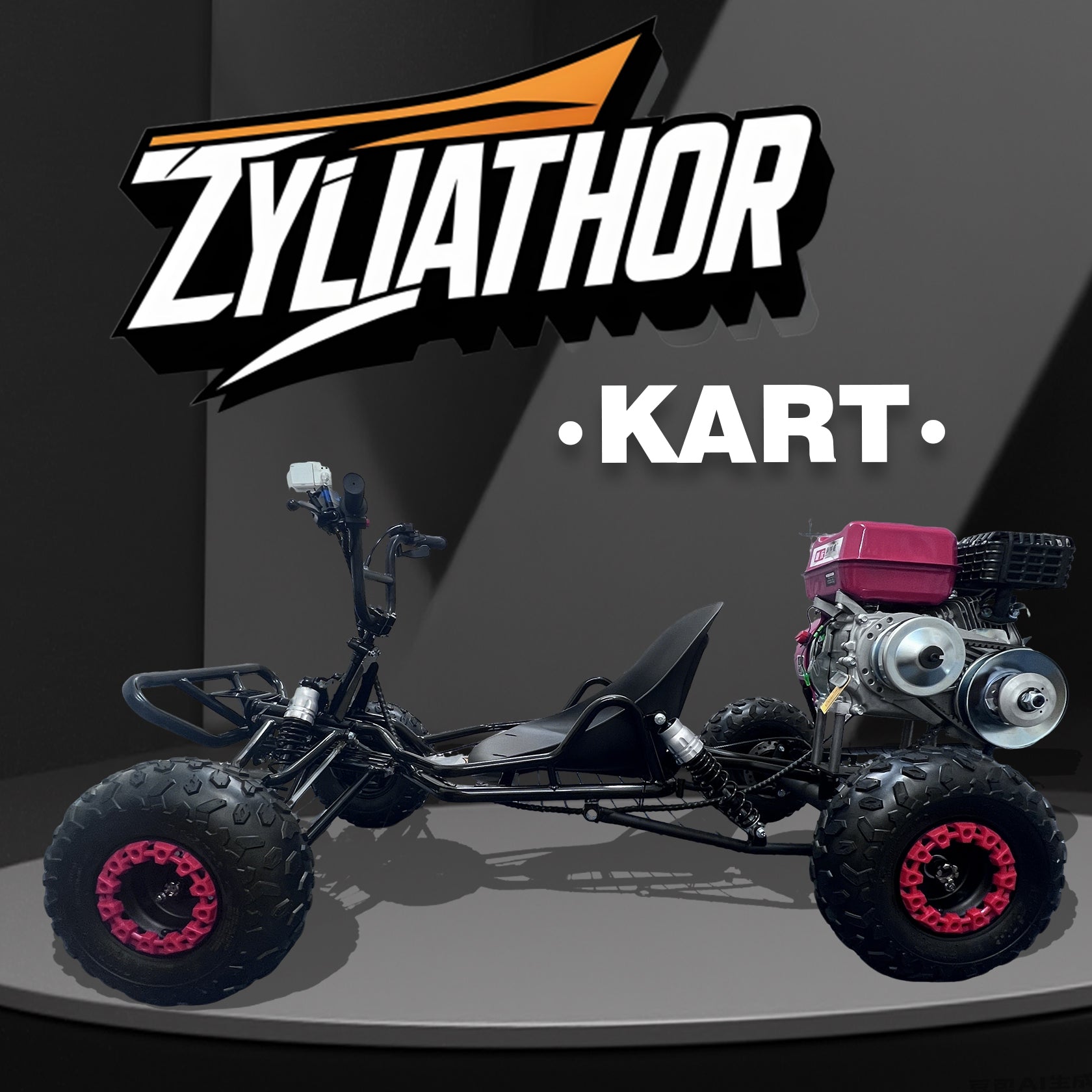Zyliathor 212cc 4-Stroke Gas Off-Road Go Kart for Teens & Adults,