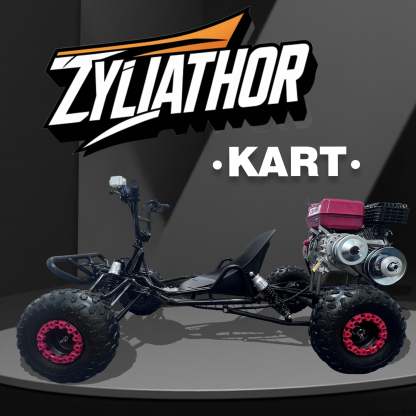 Zyliathor 212cc 4-Stroke Gas Off-Road Go Kart for Teens & Adults,