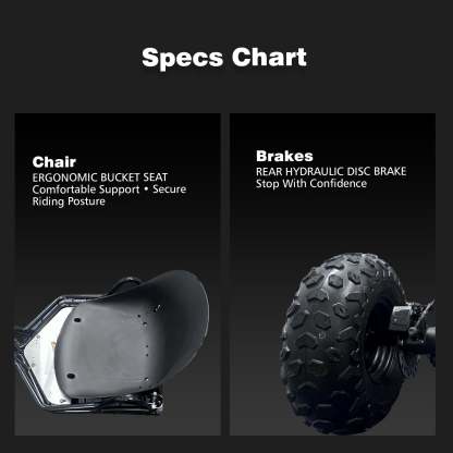 Zyliathor 212cc 4-Stroke Gas Off-Road Go Kart for Teens & Adults,