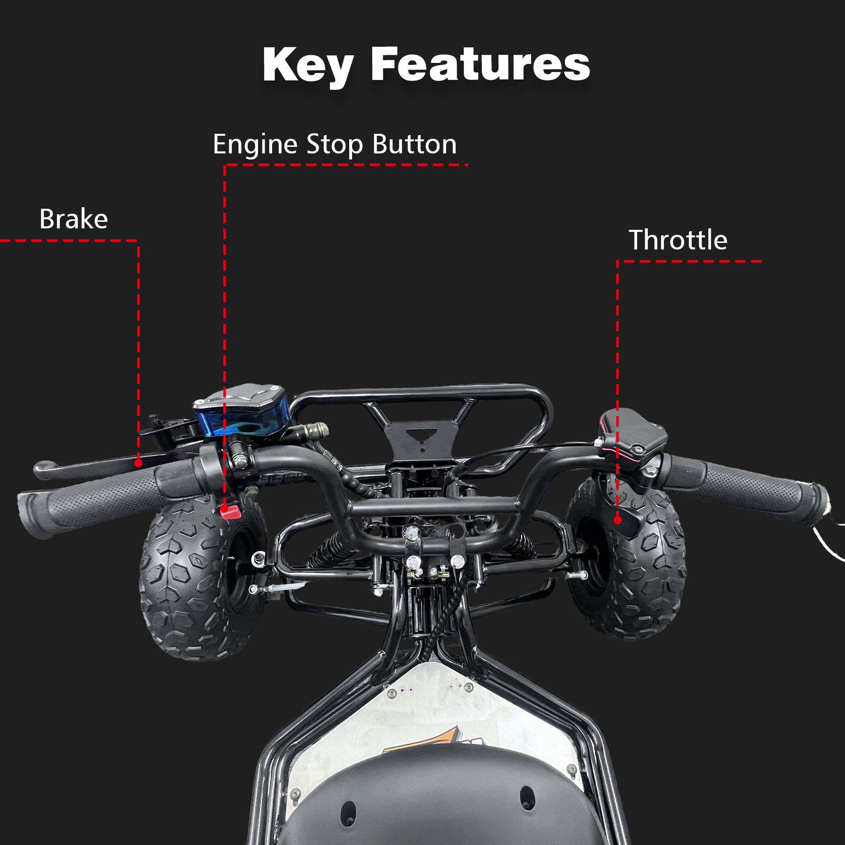 Zyliathor 212cc 4-Stroke Gas Off-Road Go Kart for Teens & Adults,