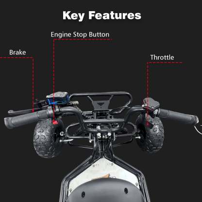 Zyliathor 212cc 4-Stroke Gas Off-Road Go Kart for Teens & Adults,