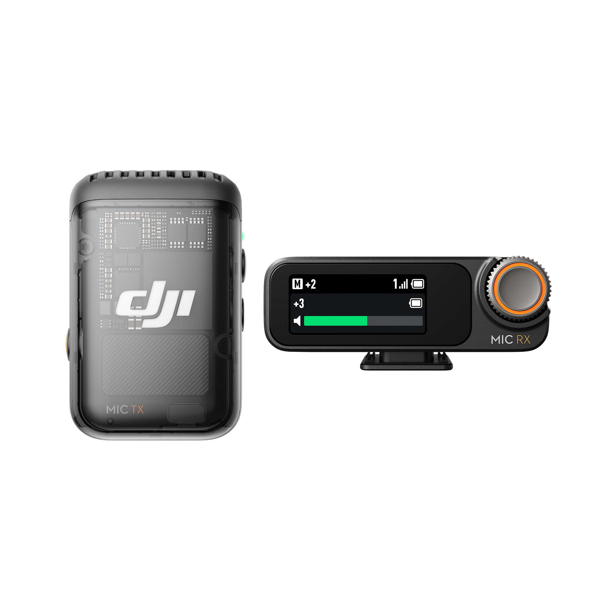 DthtJI Mic 2 Compact Digital Wireless Microphone System/Recorder 2.4 GHz - 1 TX + 1 RX