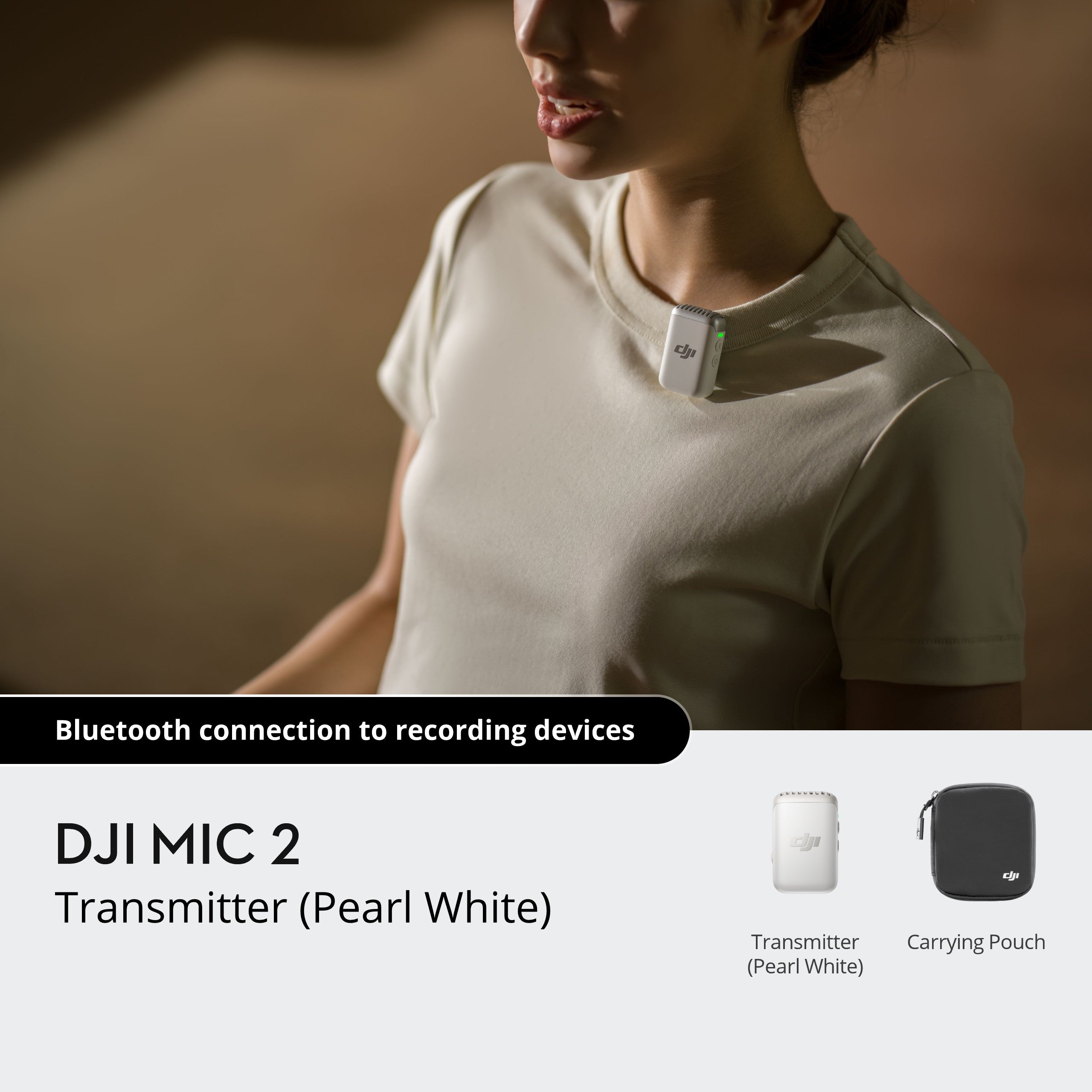 DthtJI Mic 2 Transmitter - Pearl White
