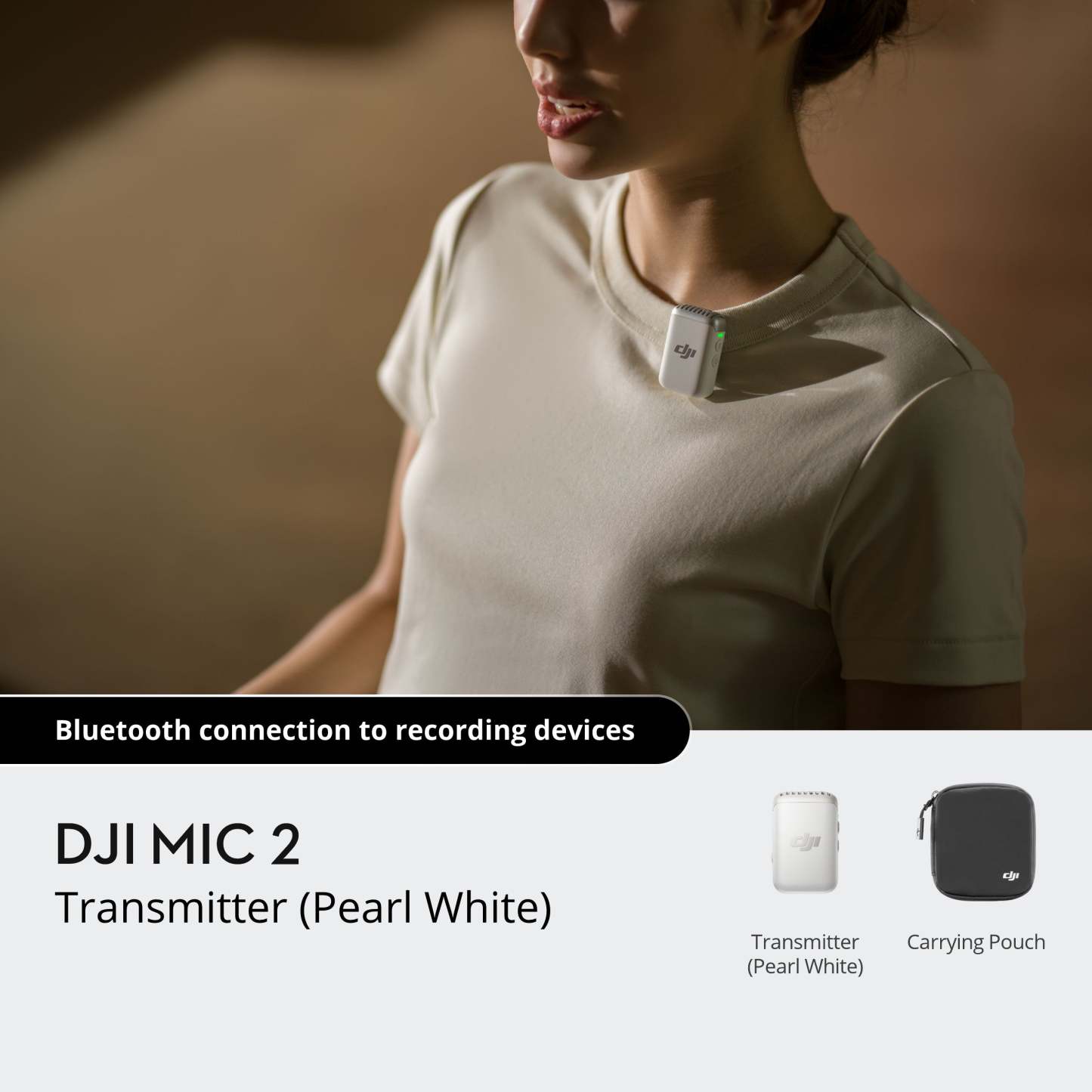 DthtJI Mic 2 Transmitter - Pearl White