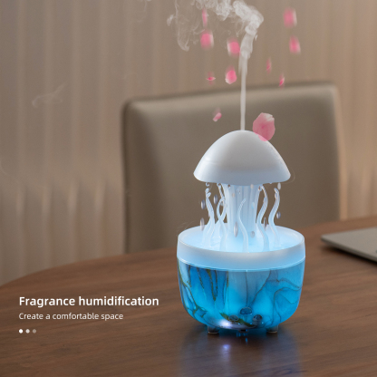 Newmelo Rain Sound Sleep Aid Jellyfish Aromatherapy Humidifier