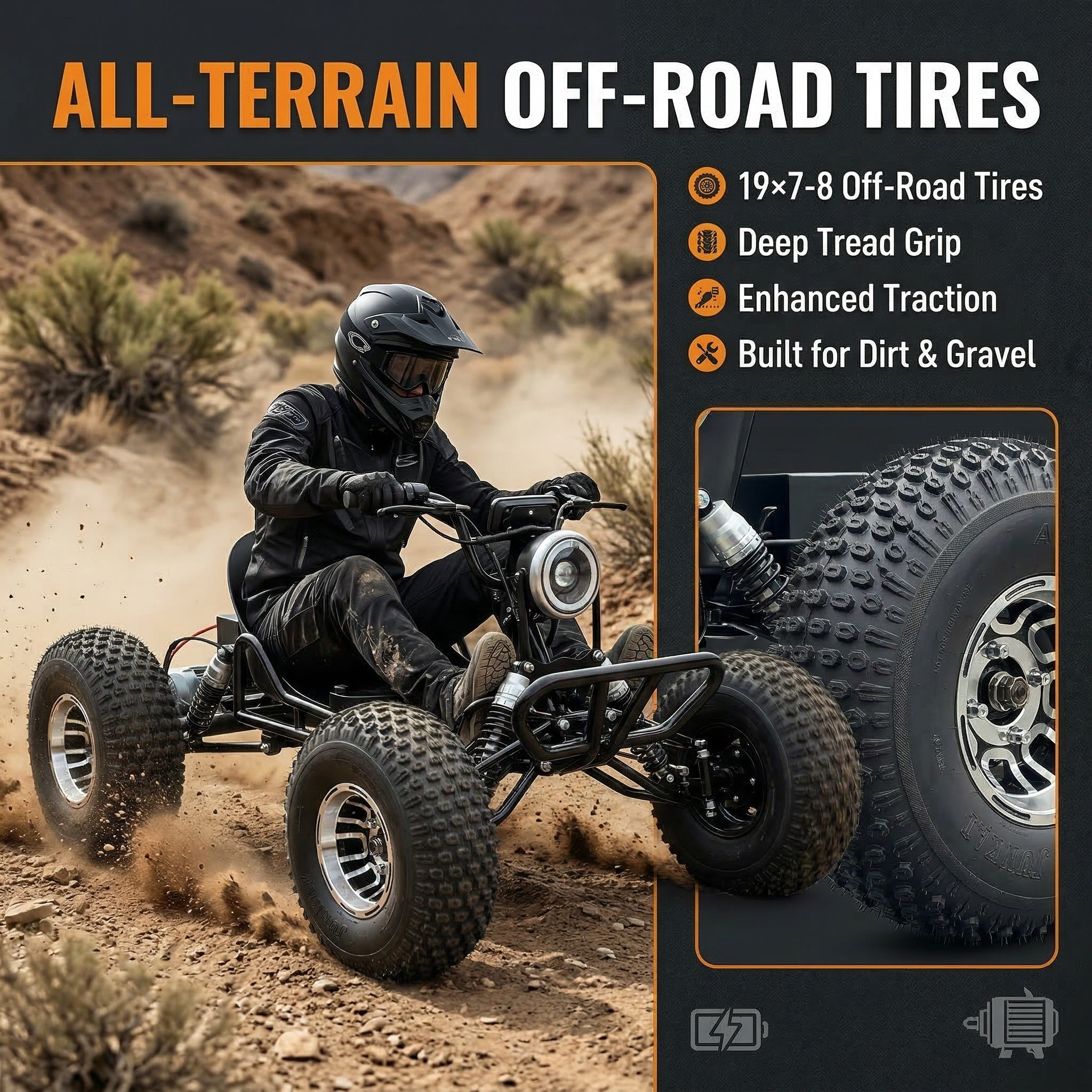 Adults & Kids Electric Off-Road Go Kart