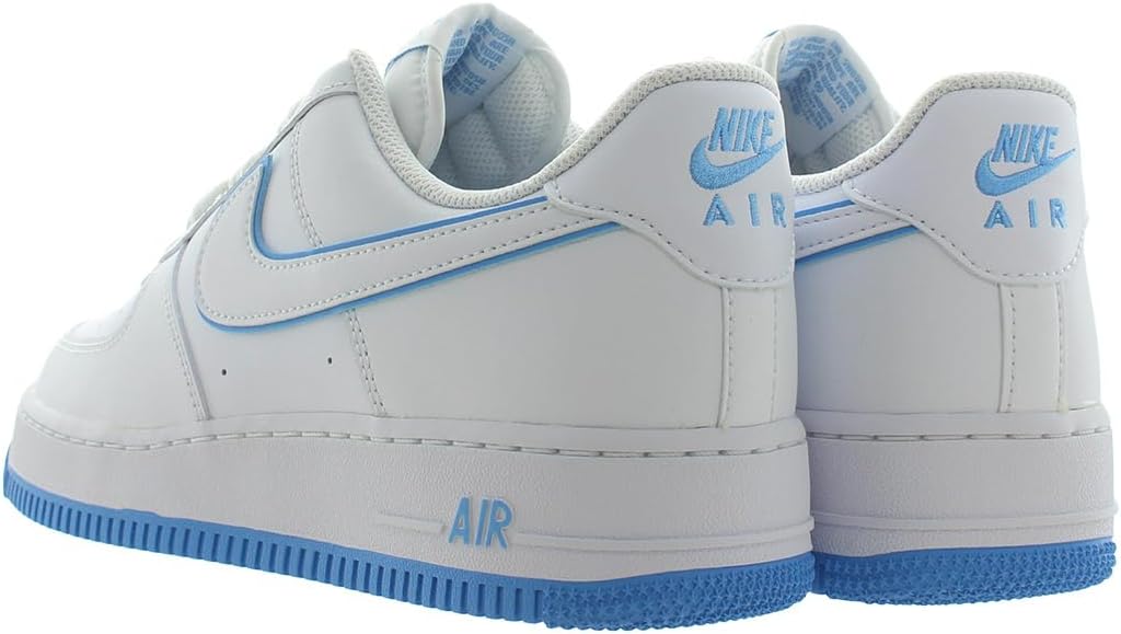 nithtke Men's aithtr forthtce 1'07 Shoes Basketball, White/University Blue/White-white, 14