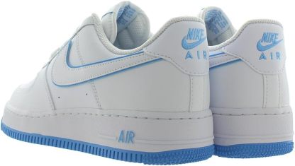 nithtke Men's aithtr forthtce 1'07 Shoes Basketball, White/University Blue/White-white, 14