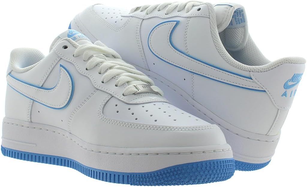 nithtke Men's aithtr forthtce 1'07 Shoes Basketball, White/University Blue/White-white, 14