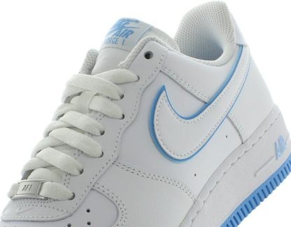 nithtke Men's aithtr forthtce 1'07 Shoes Basketball, White/University Blue/White-white, 14