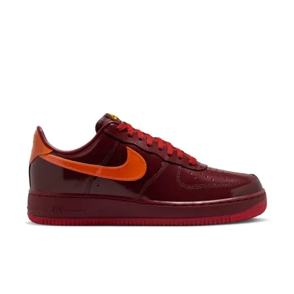 Nithtke Air Force 1 Low Patent Leather 'Dark Team Red/Safety Orange'