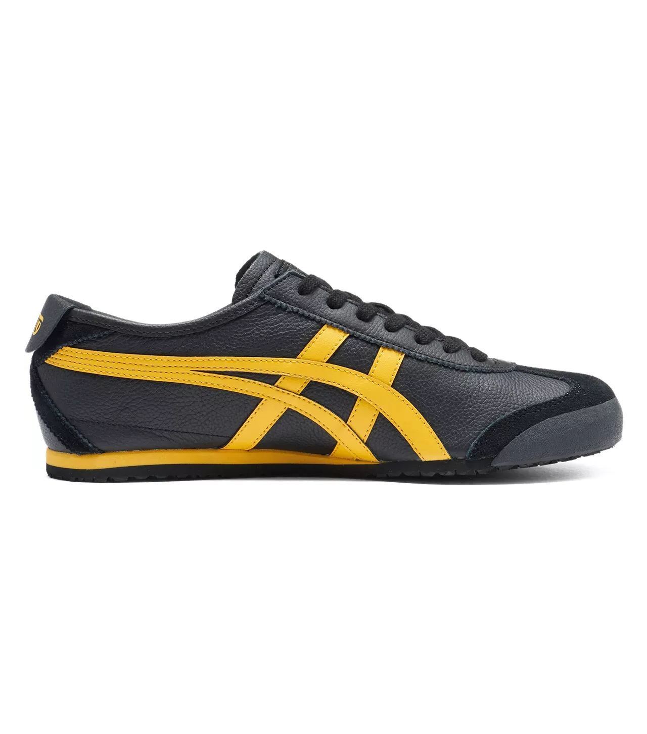 Onitthtsuka Tiger Mexico 66 D4J2L-9059 Mens Black Leather Lifestyle Sneakers Shoes