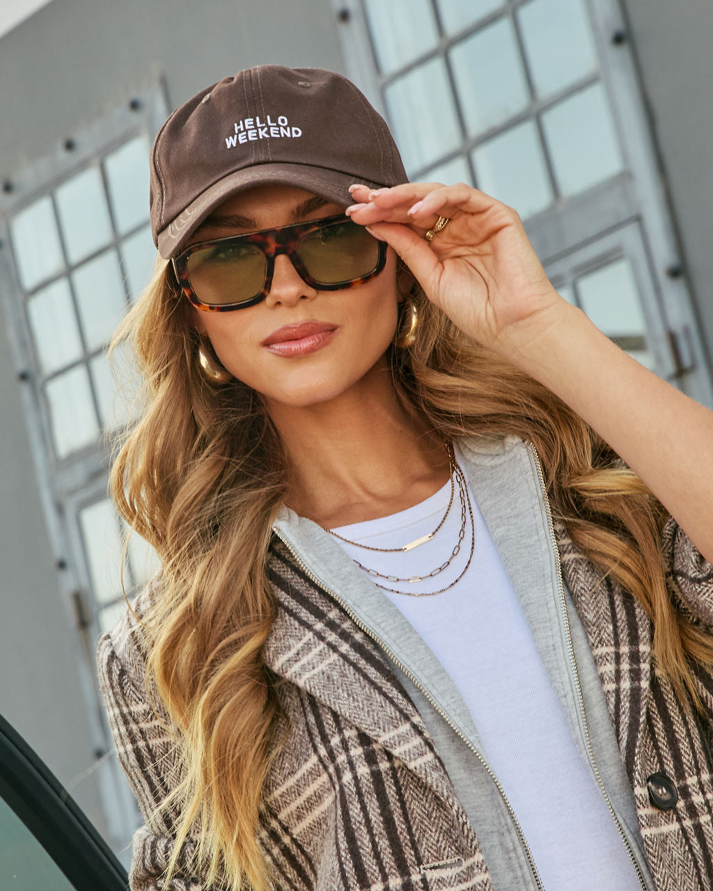 Hello Weekend Baseball Cap-Vogue Logic