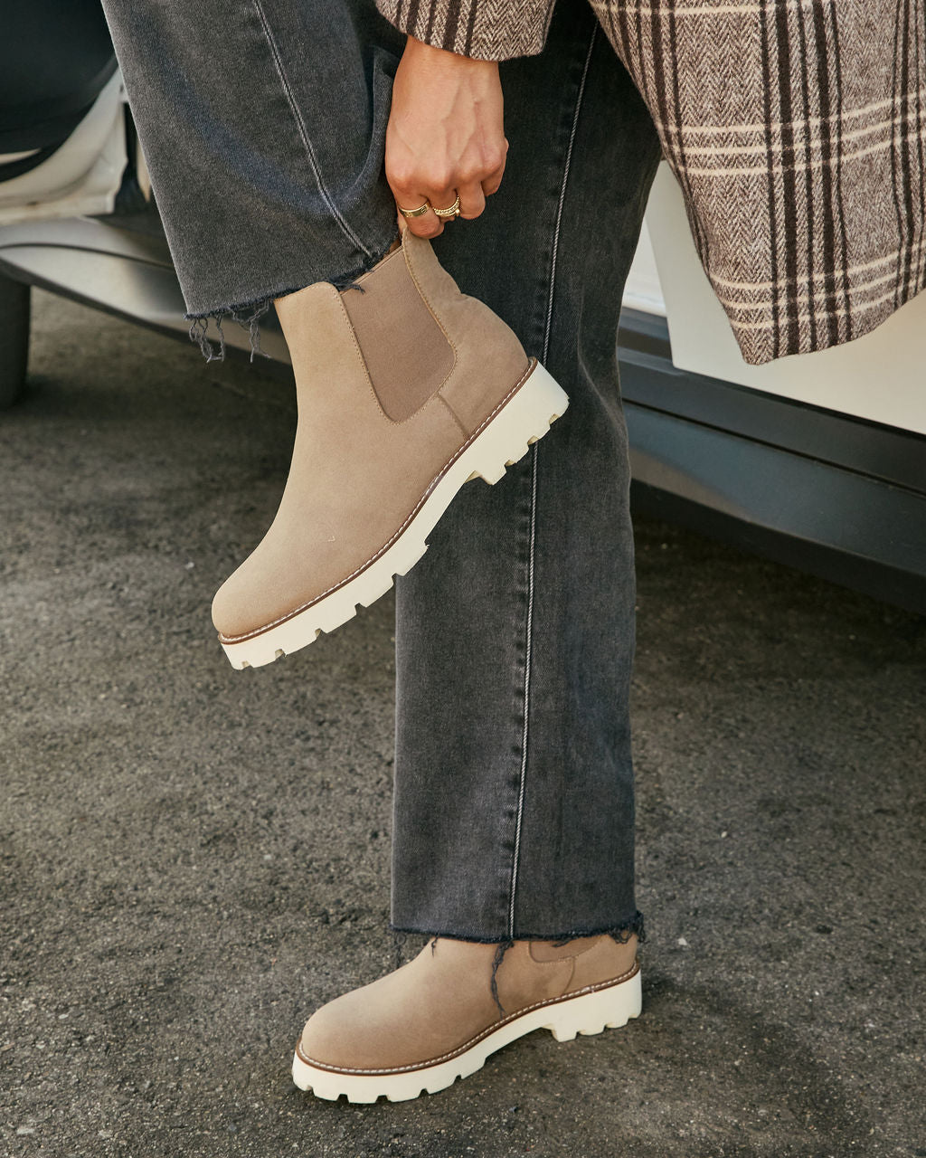 Cecilie Suede Ankle Boots-Vogue Logic