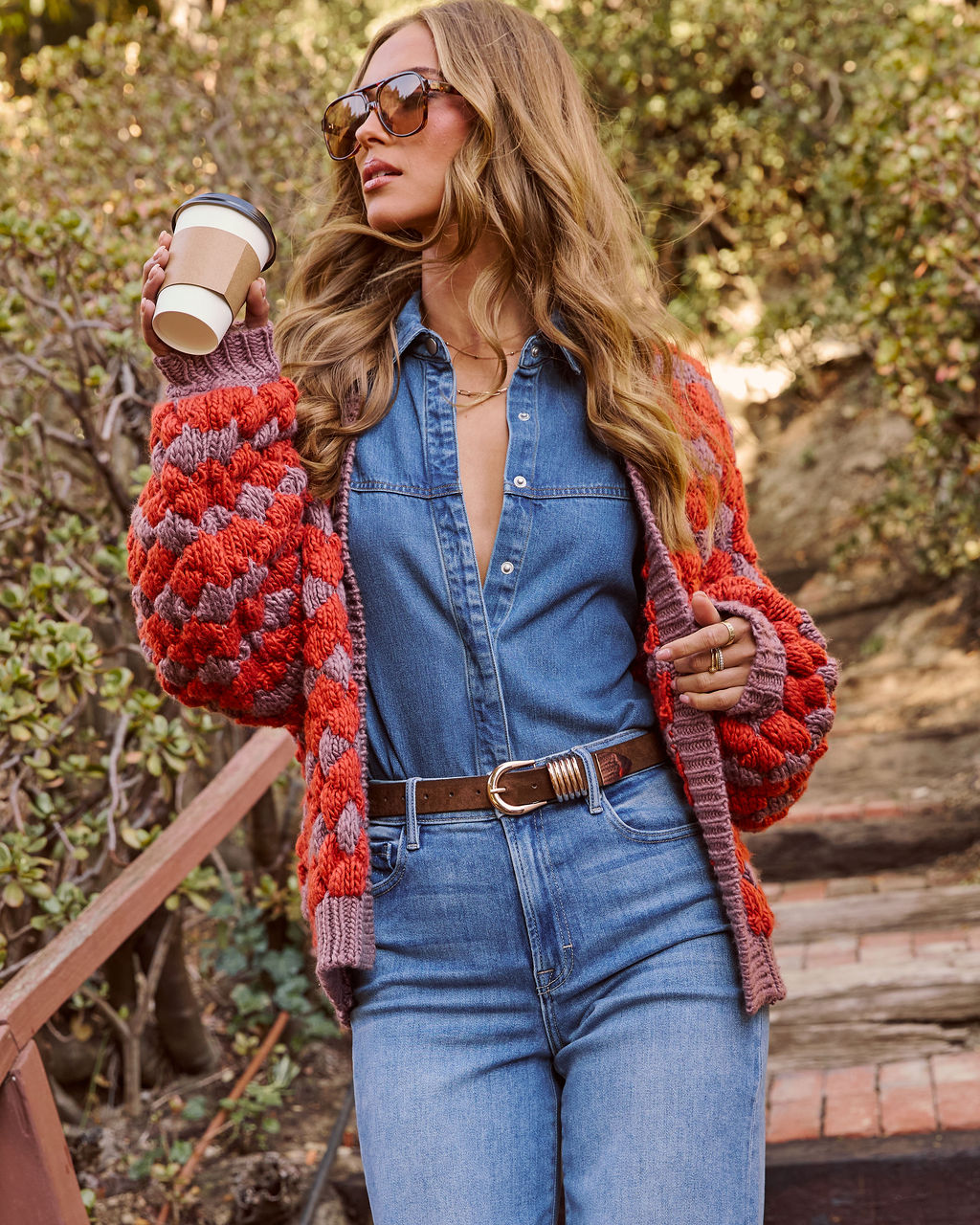 Grateful Gather Knit Abstract Cardigan-Vogue Logic