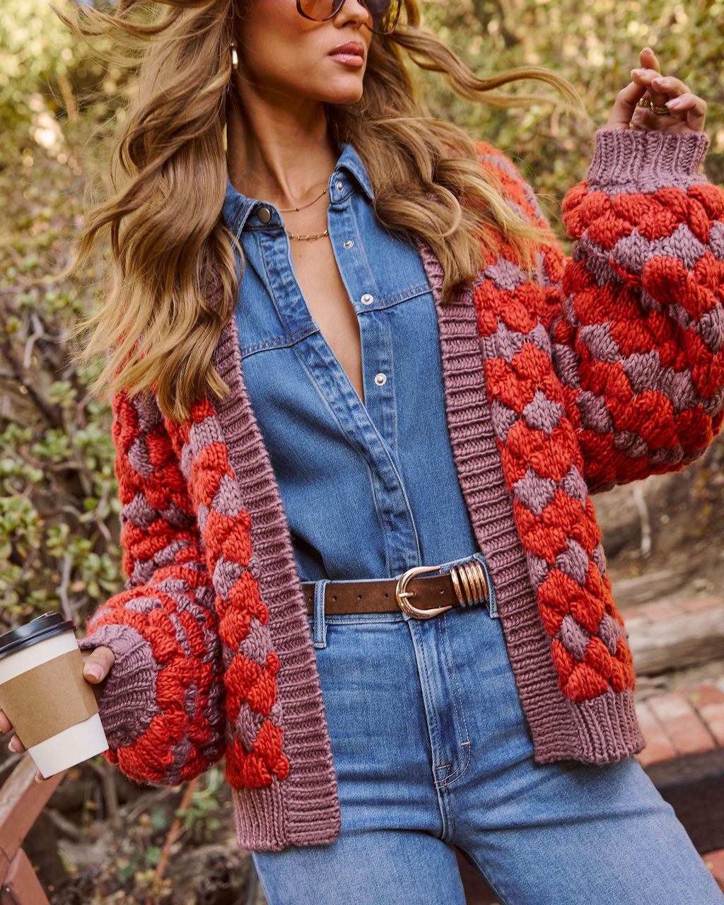 Grateful Gather Knit Abstract Cardigan-Vogue Logic