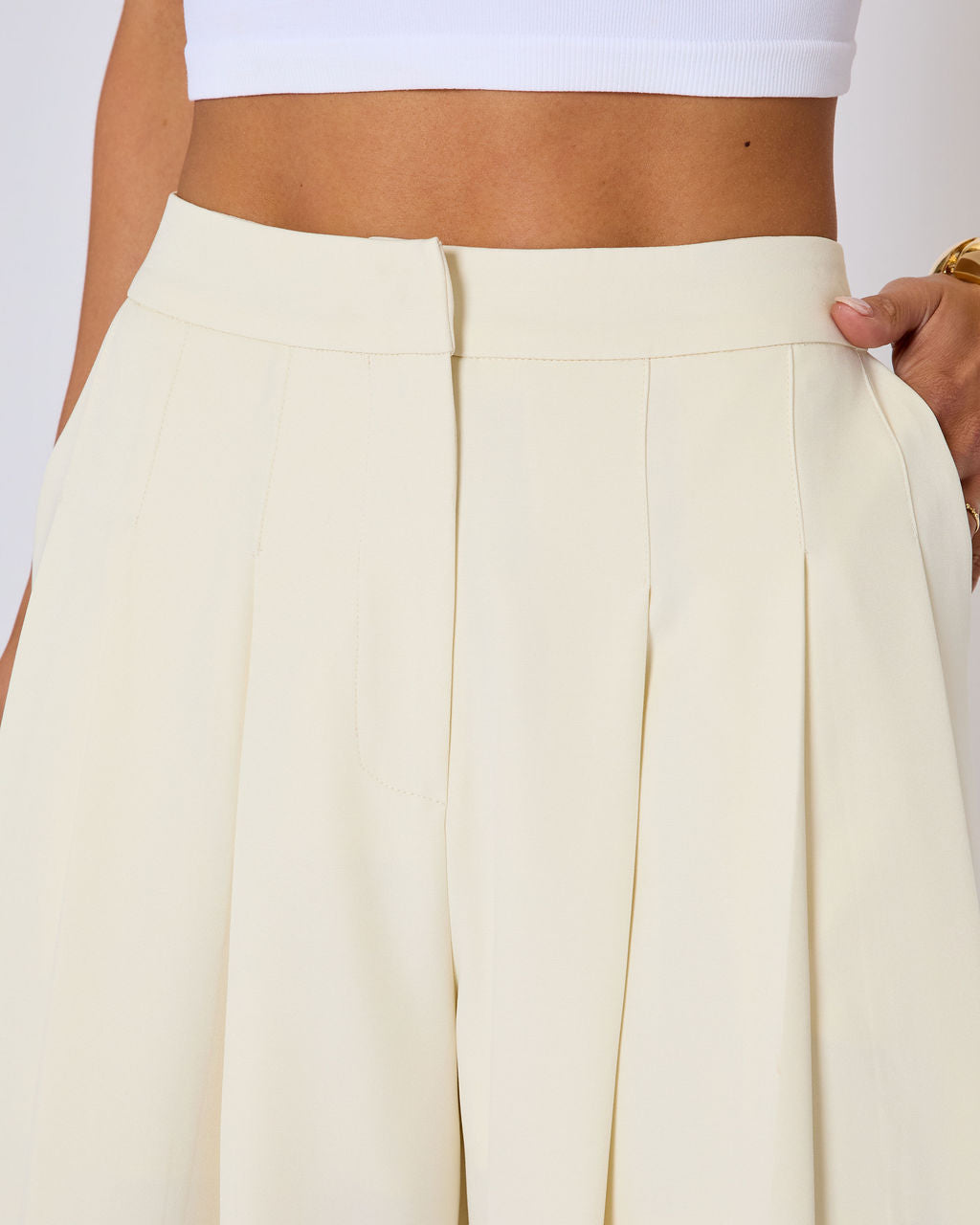 Polish Pleated Wide Leg Trouser-Vogue Logic