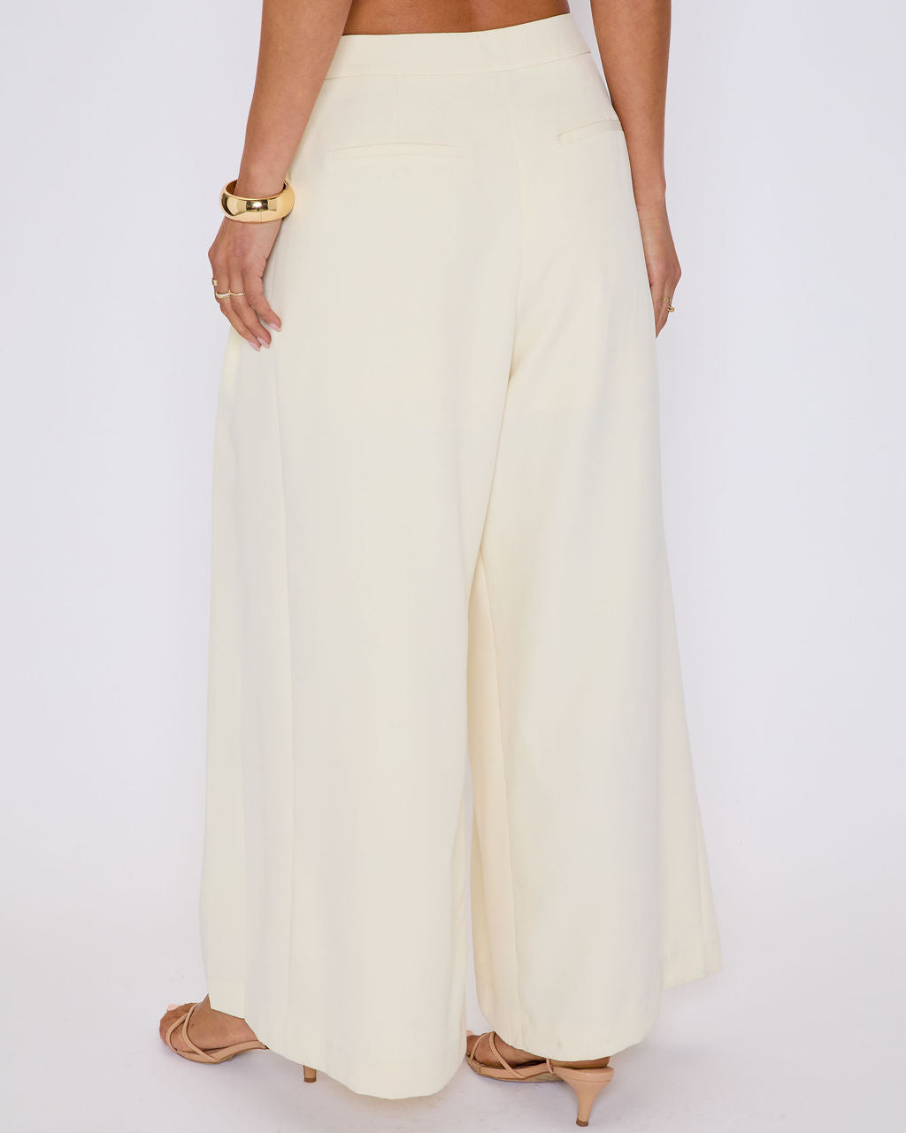 Polish Pleated Wide Leg Trouser-Vogue Logic