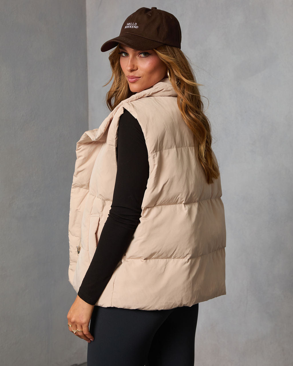 Anna Pocketed Puffer Vest-Vogue Logic