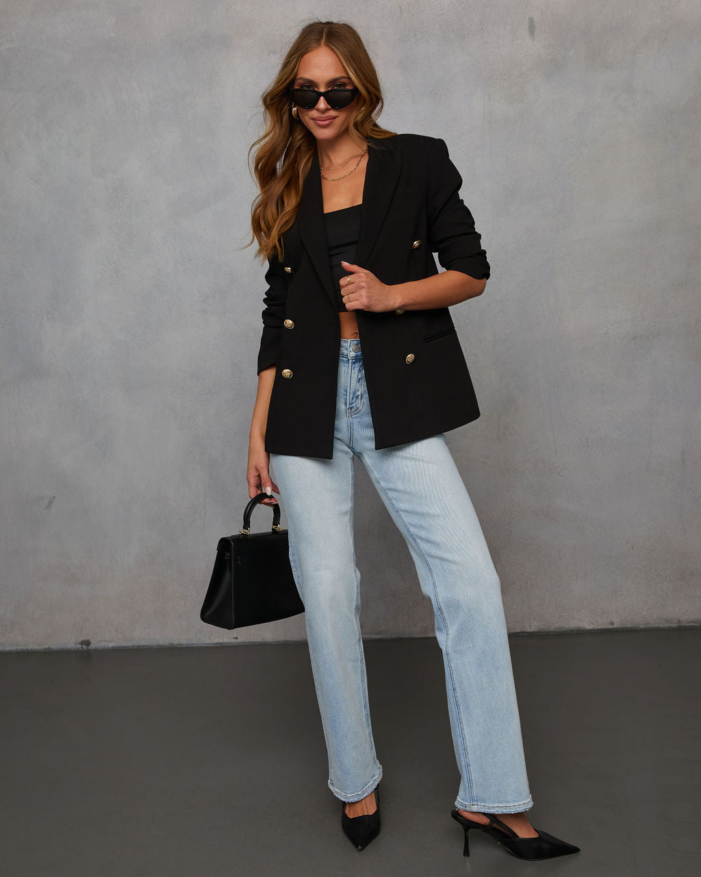 Serious Business Pocketed Blazer-Vogue Logic
