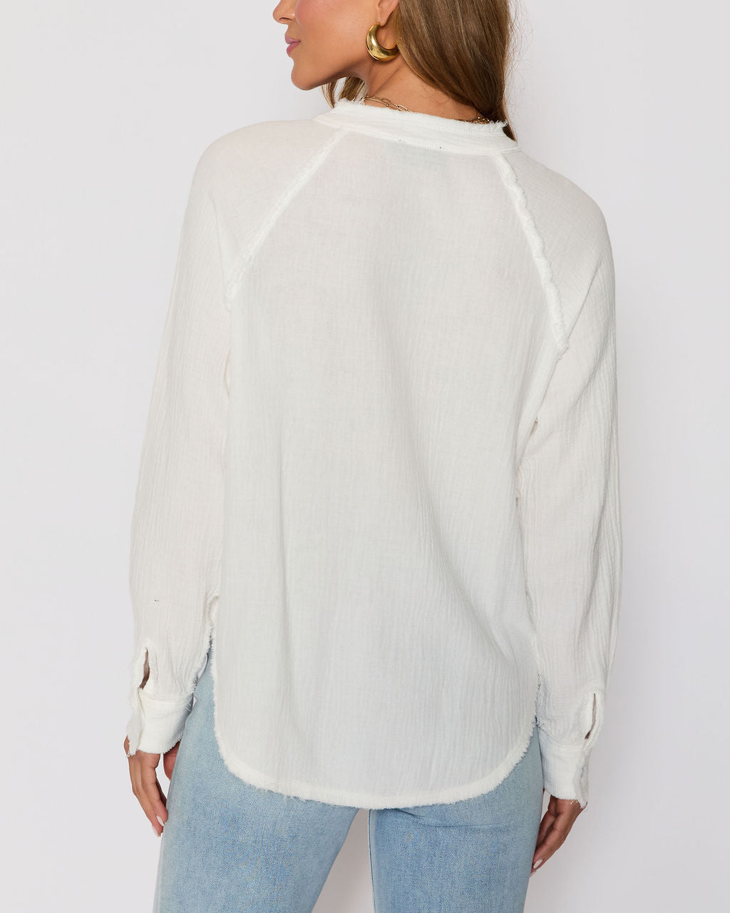 Summer Chill Cotton Button Down Top-Vogue Logic