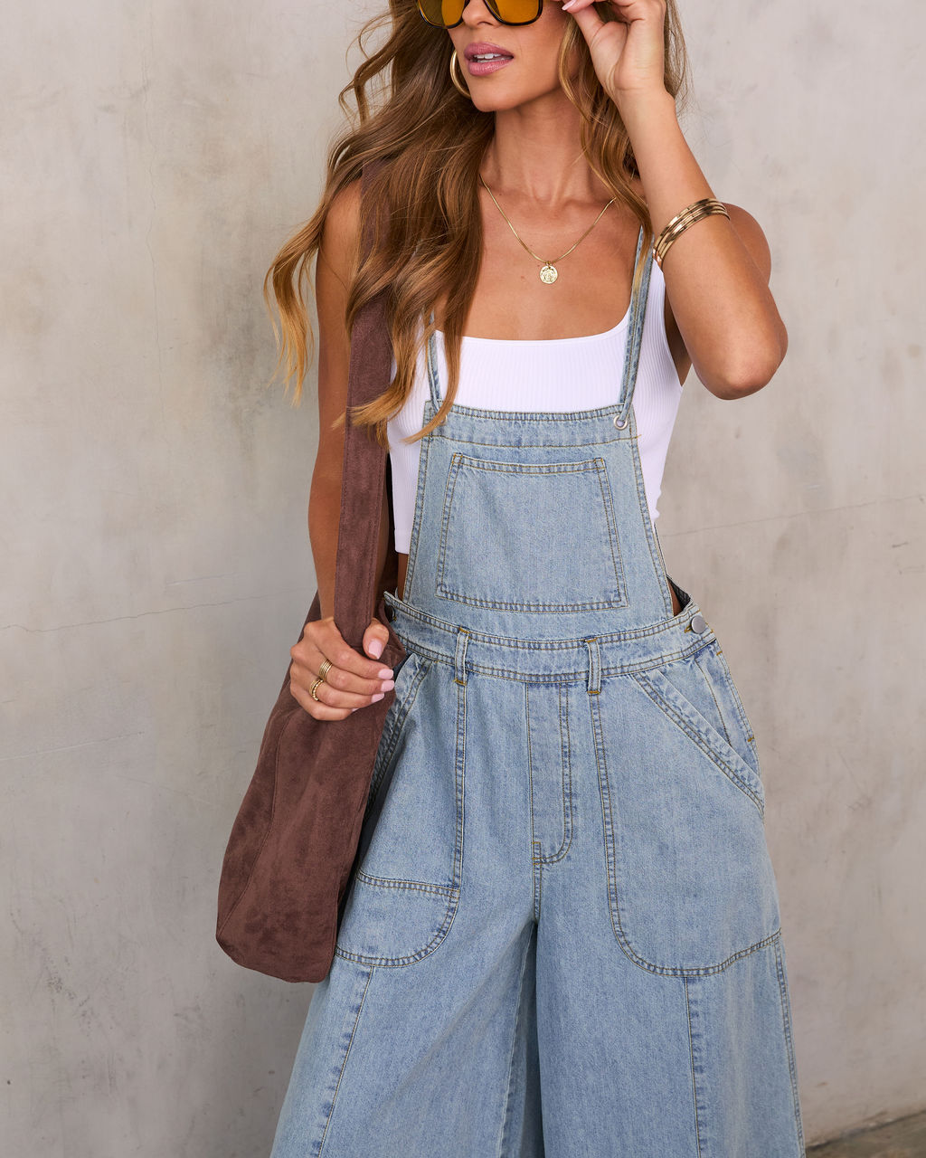 Ziggie Wide Leg Overalls-Vogue Logic