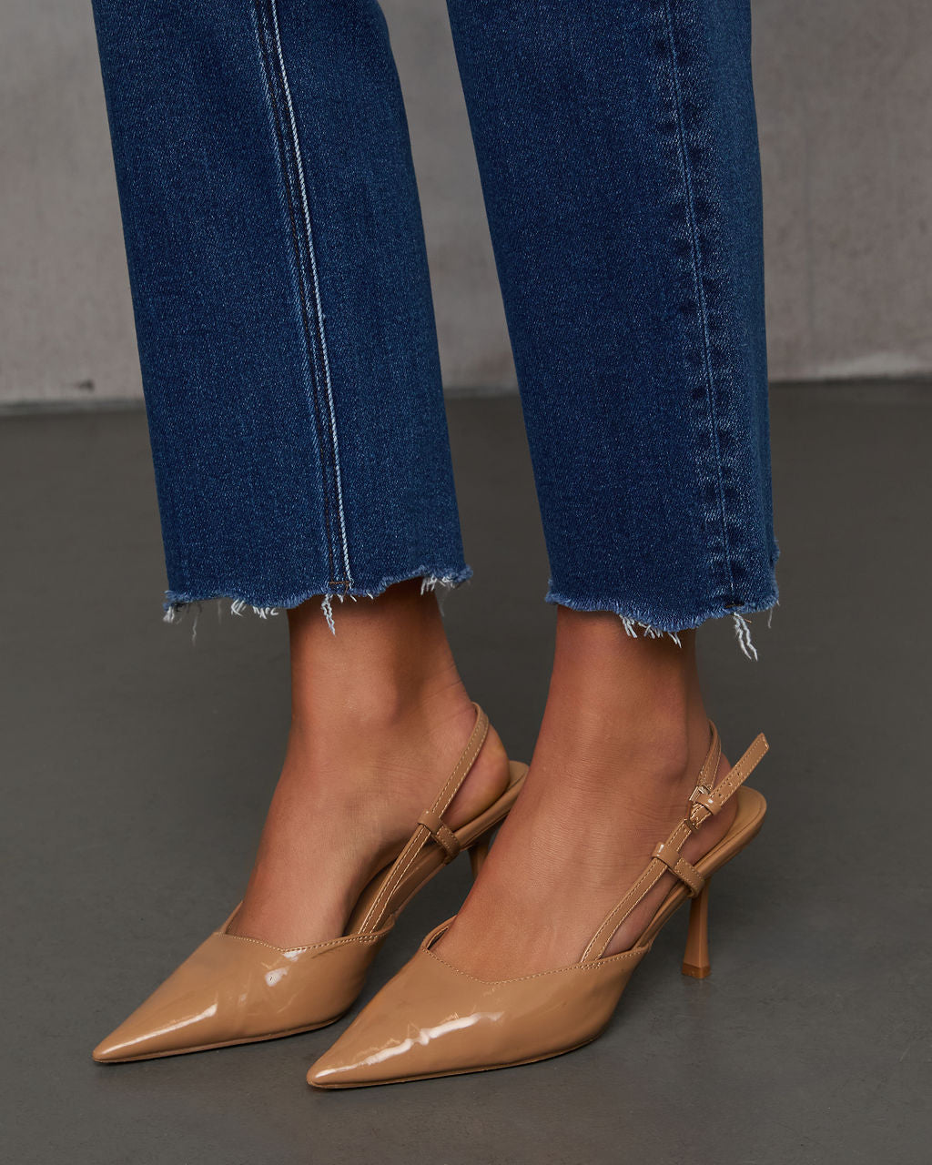 Rona Super Stretch Cropped Frayed Hem Jeans-Vogue Logic