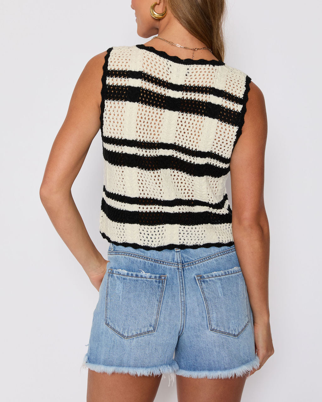 Meghan Knit Sleeveless Sweater-Vogue Logic