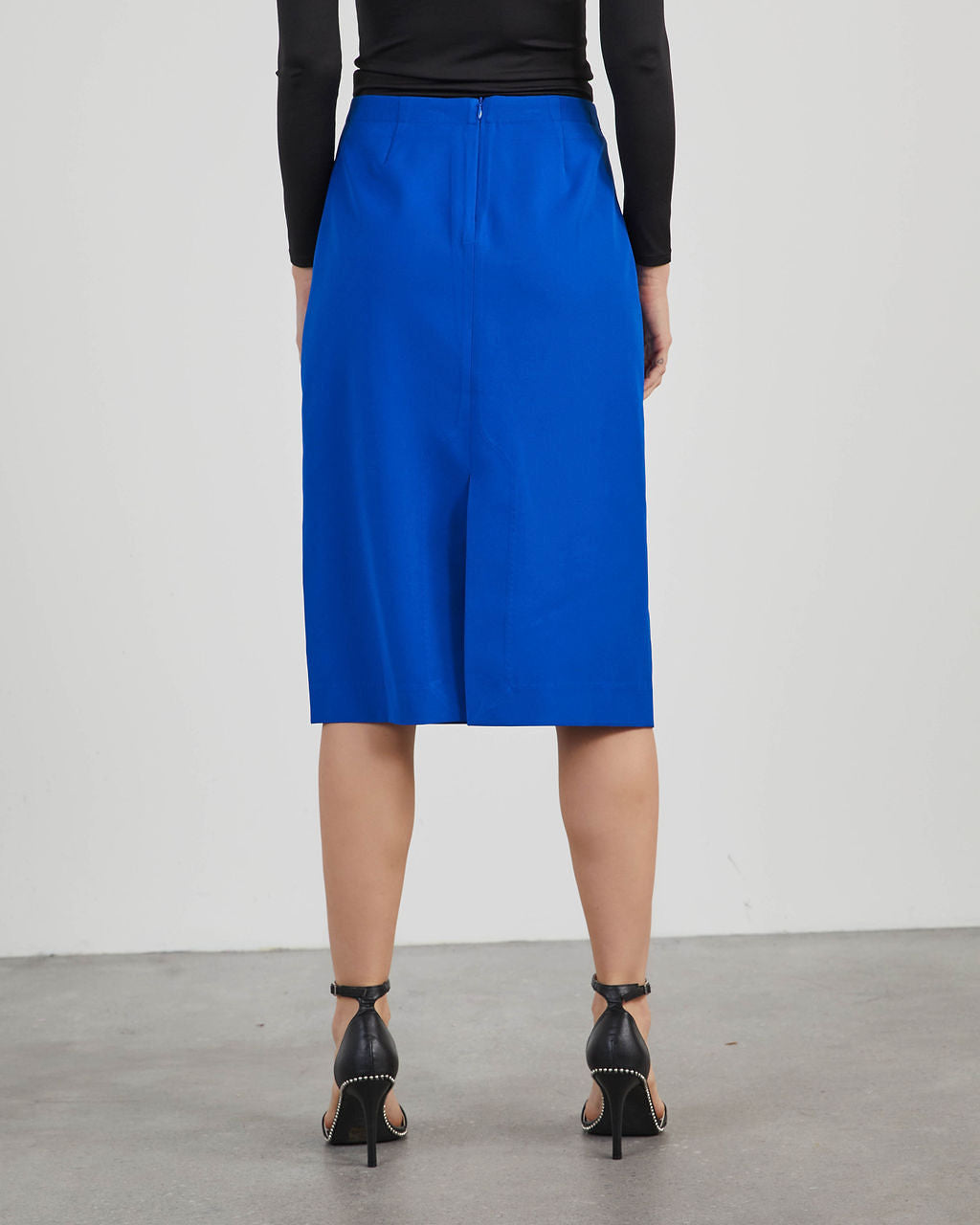 Norrie Slit Midi Skirt-Vogue Logic