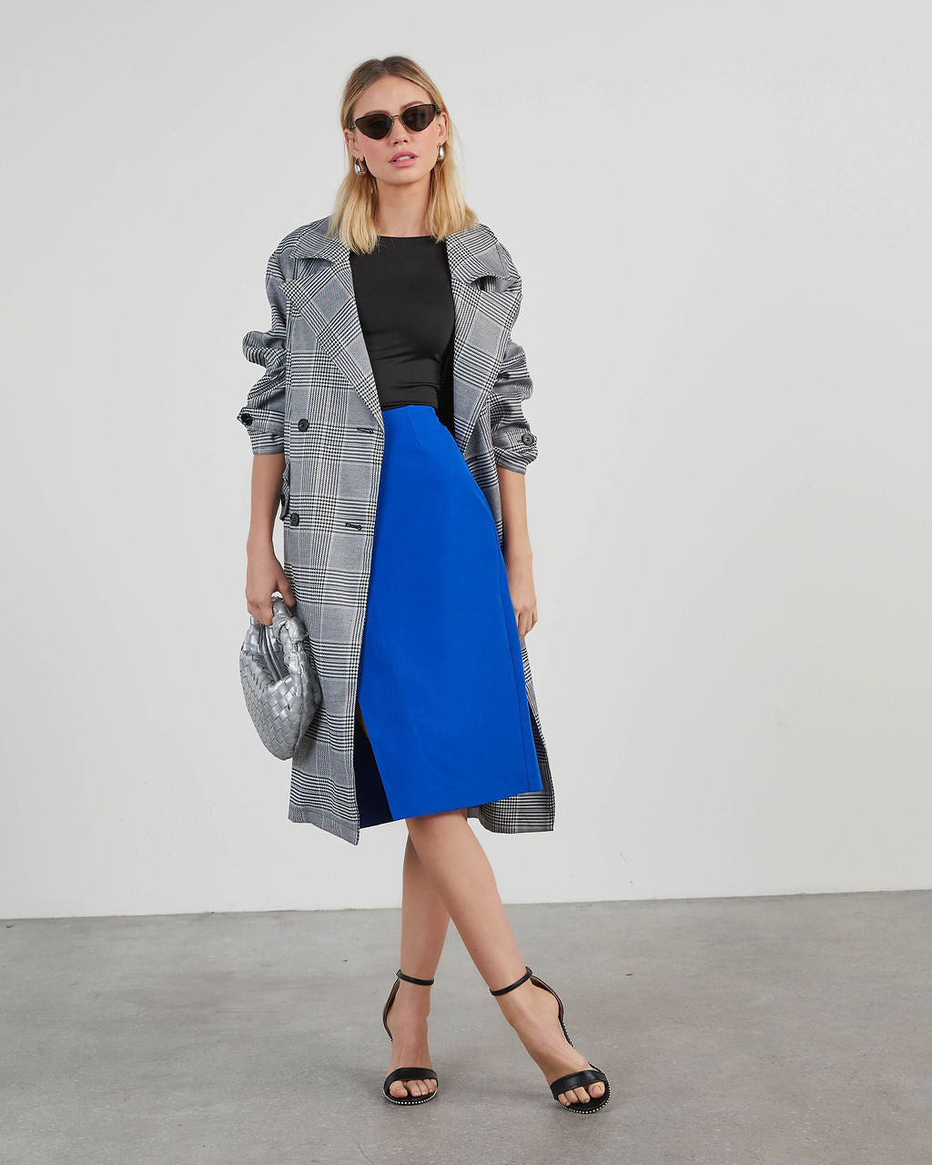 Norrie Slit Midi Skirt-Vogue Logic