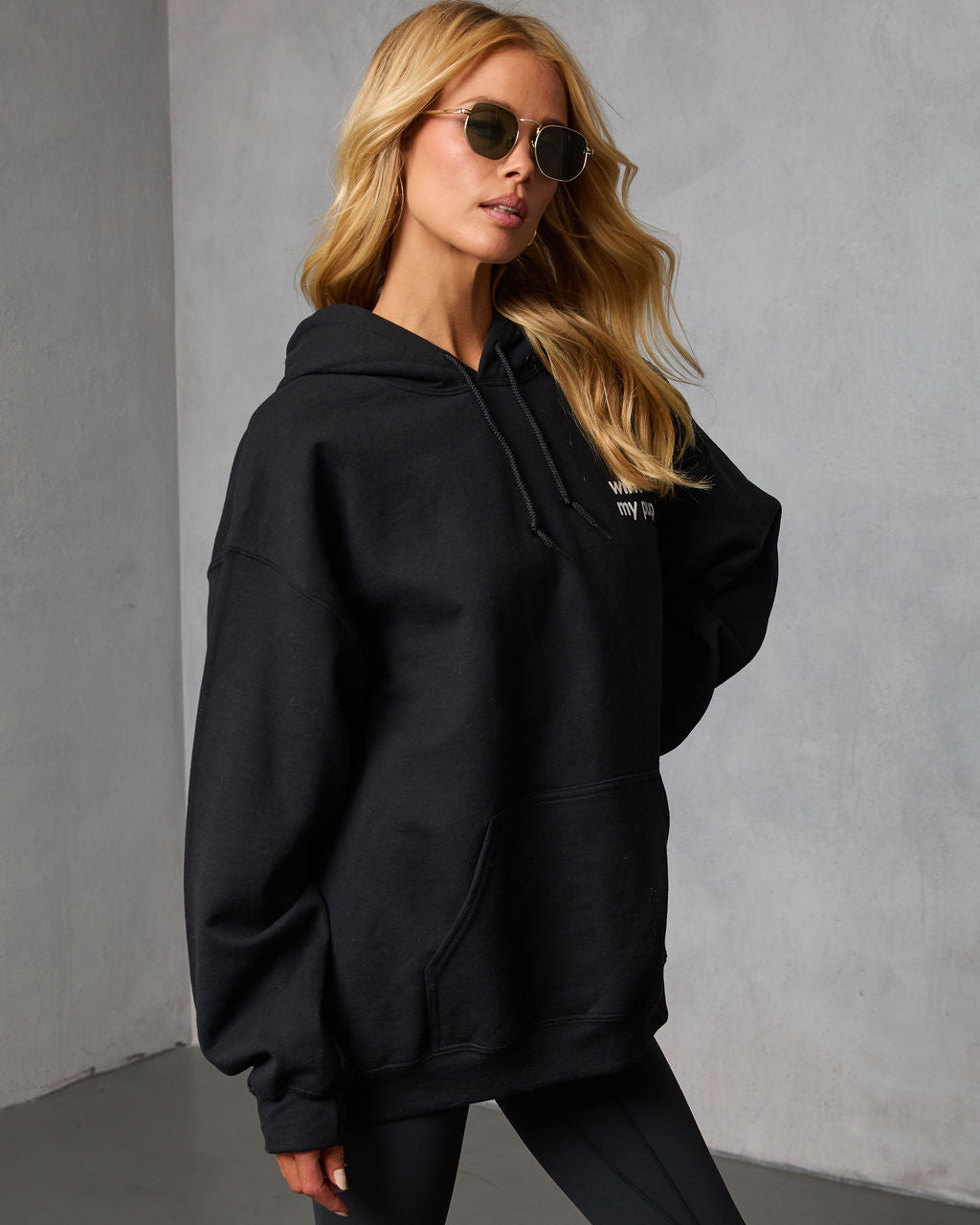 Wine And My Pup Graphic Sweatshirt-Vogue Logic