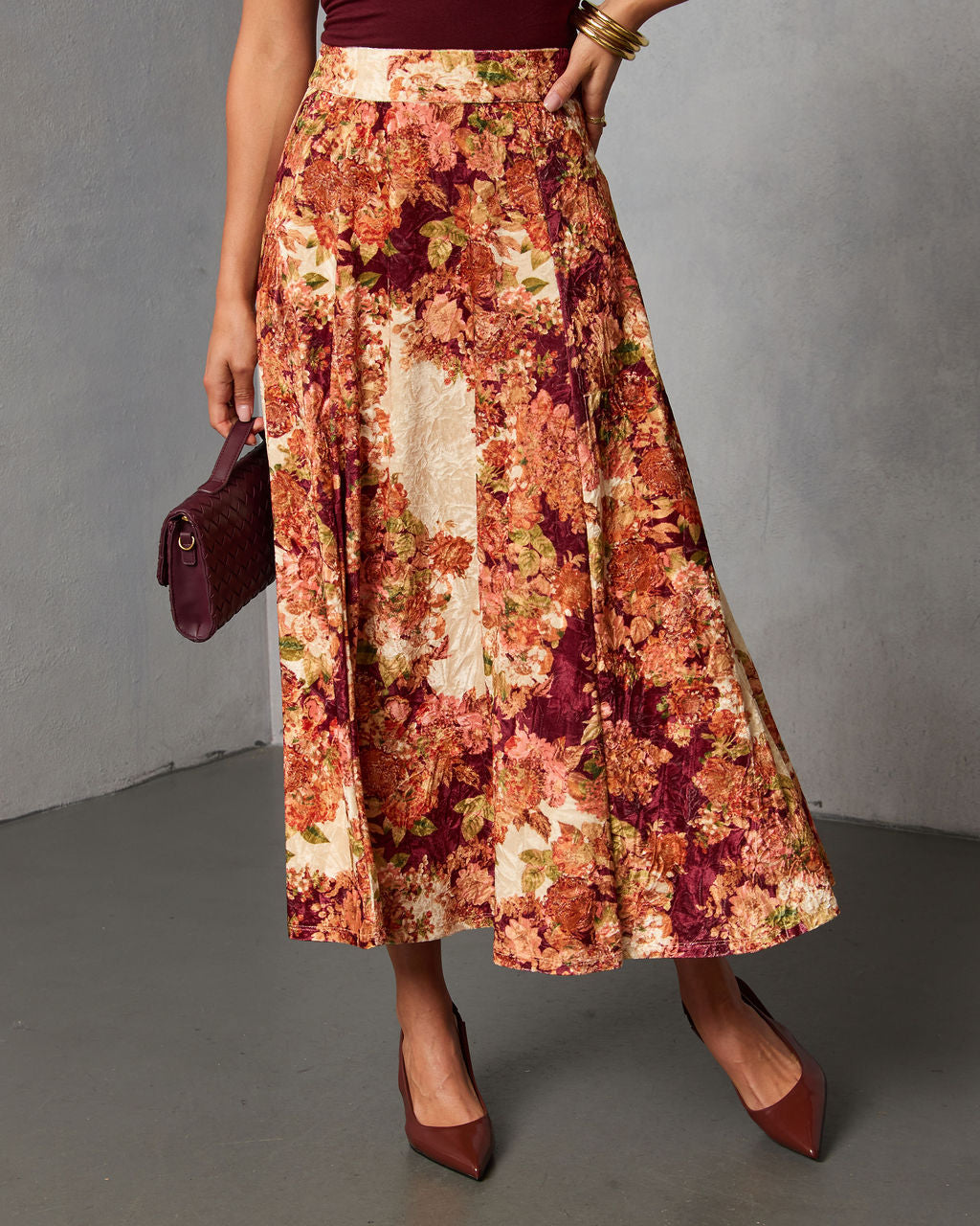 Bahia Bloom Printed Maxi Skirt-Vogue Logic