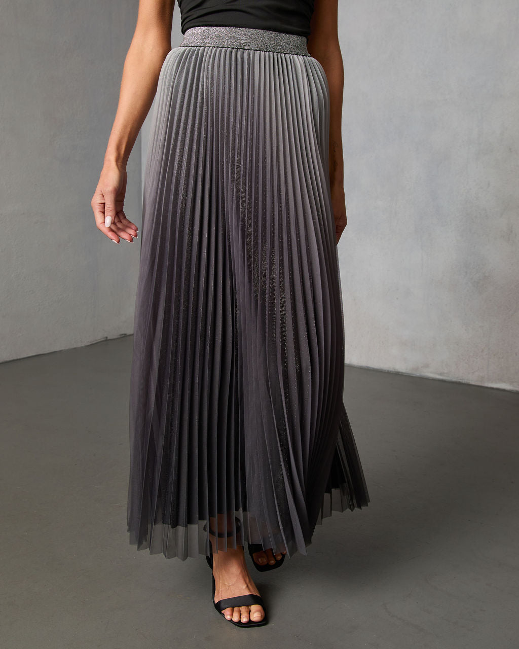 Sweet Dreams Pleated Maxi Skirt-Vogue Logic