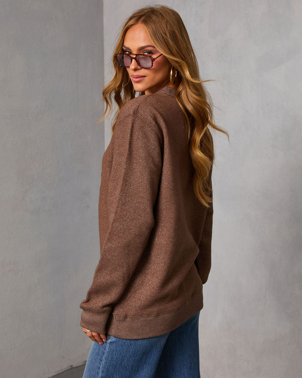 Iced Coffee Babe Graphic Sweatshirt-Vogue Logic