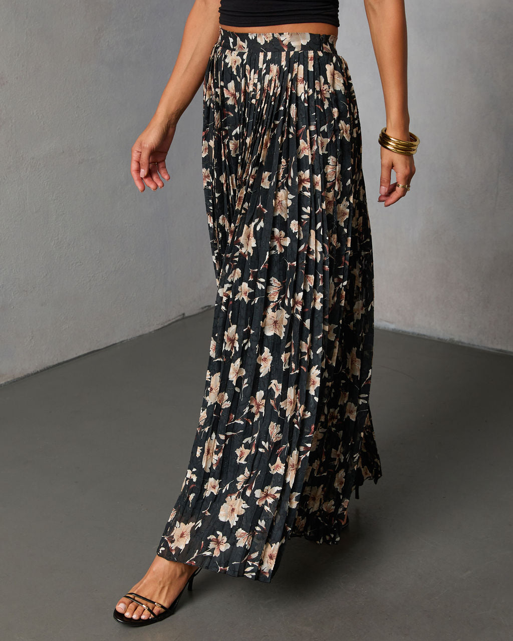 Whimsy Dust Printed Pleated Pants-Vogue Logic