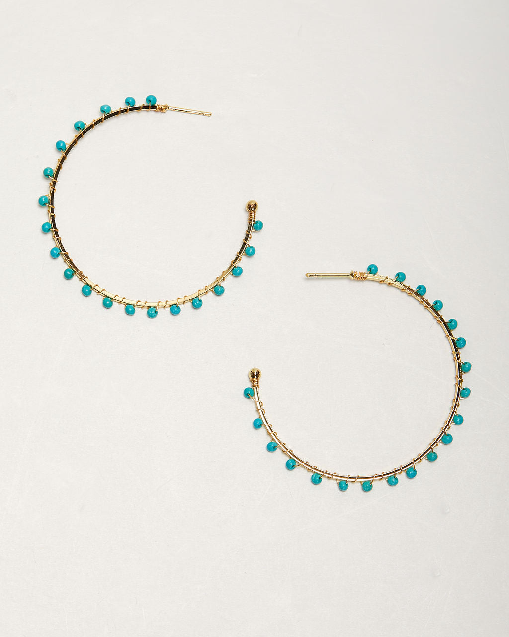 Isla Beaded Hoops-Vogue Logic