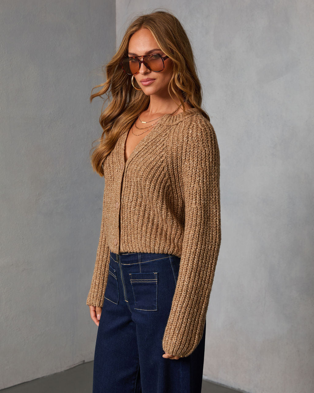 Chic Focus Knit Cardigan-Vogue Logic