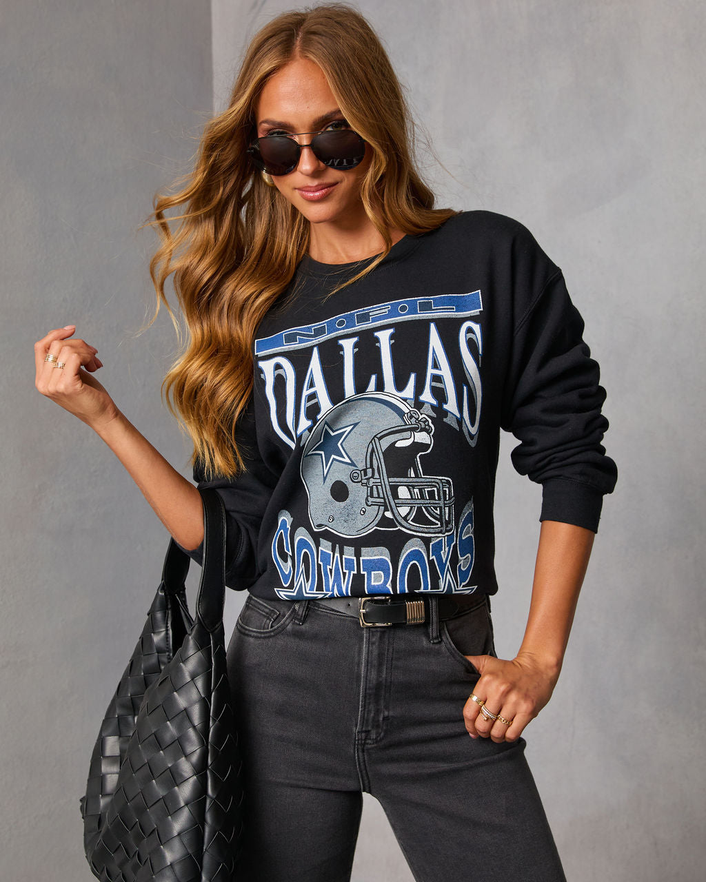 Dallas Cowboys Long Sleeve Graphic Tee-Vogue Logic